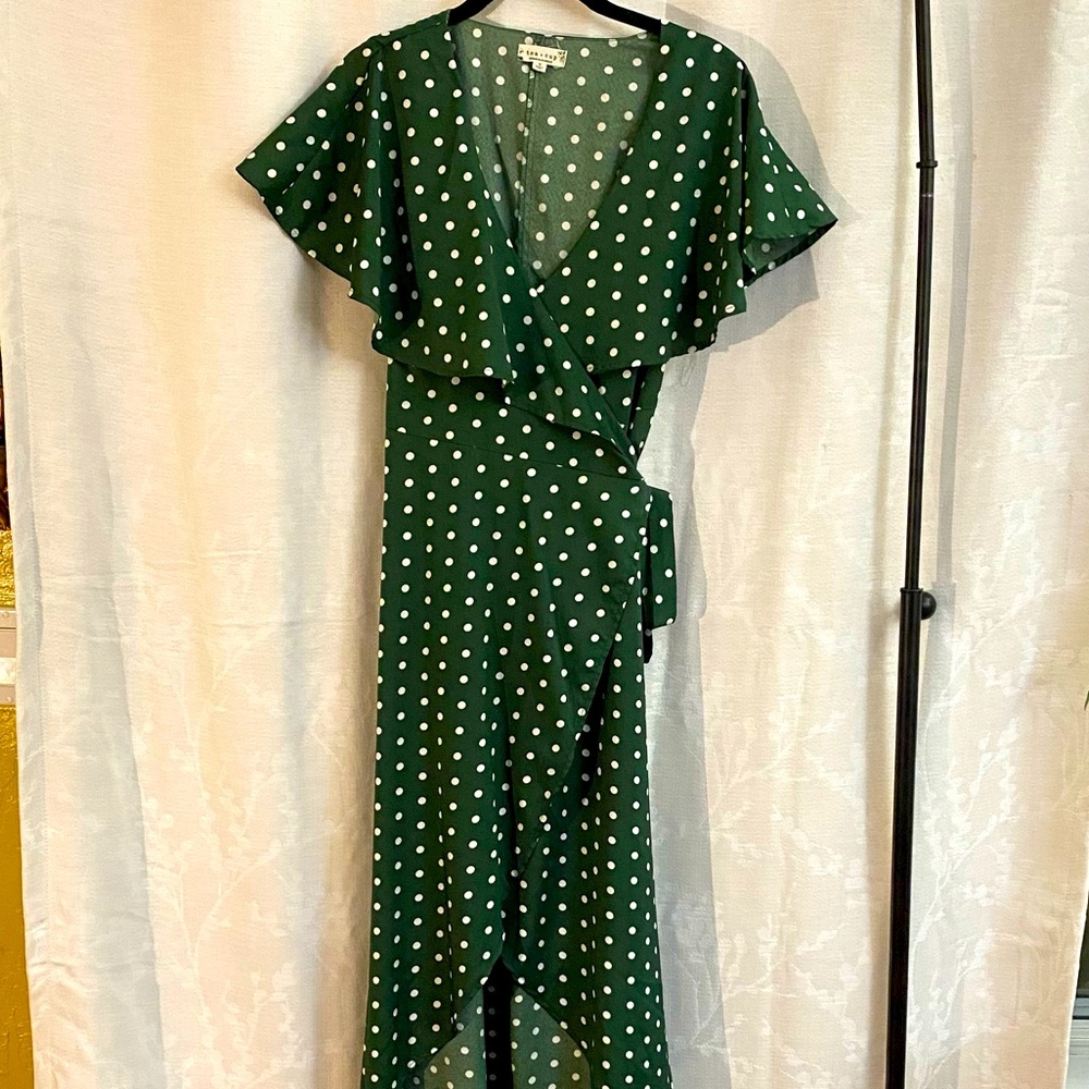 Polka Dot Wrap Dress